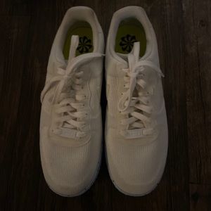 Nike Size 11.5 - Nike Air Force 1 Crater Flyknit Pure Platinum 2021